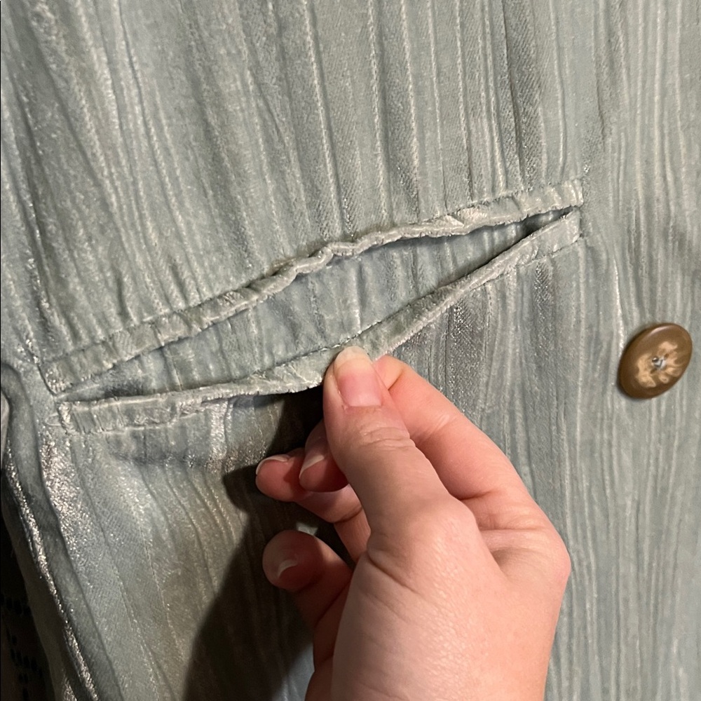Free People Women's Double-Breasted Velvet Blazer - Picture 5 of 8